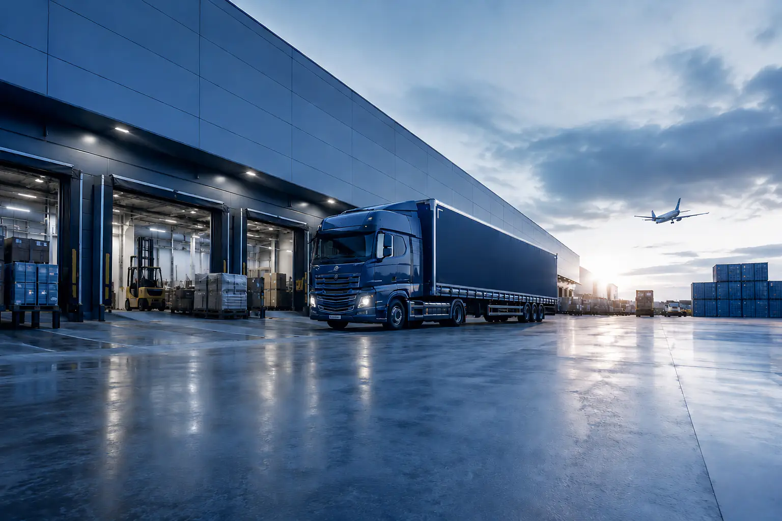 Guardian Shipping freight cargo being prepared for transport from Qatar